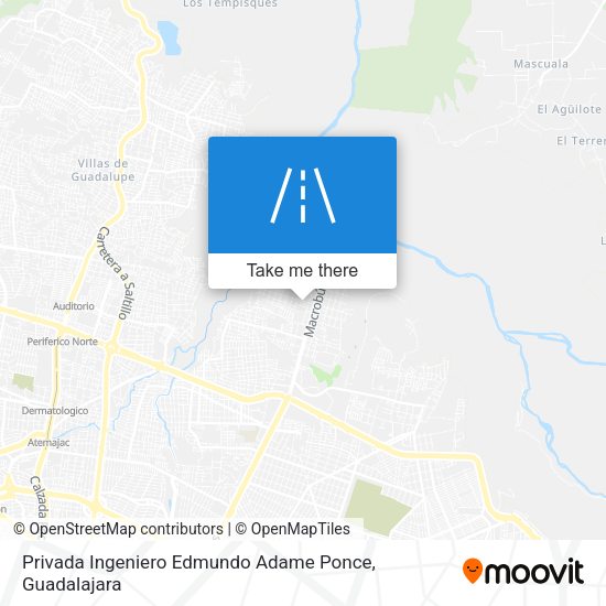 Privada Ingeniero Edmundo Adame Ponce map