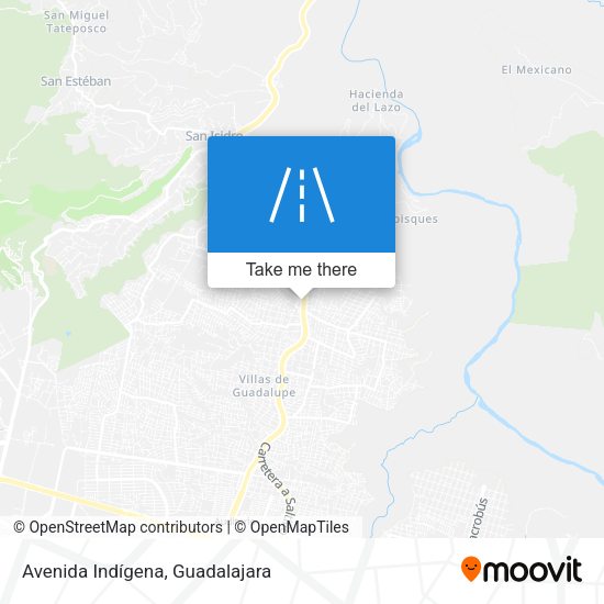 Avenida Indígena map
