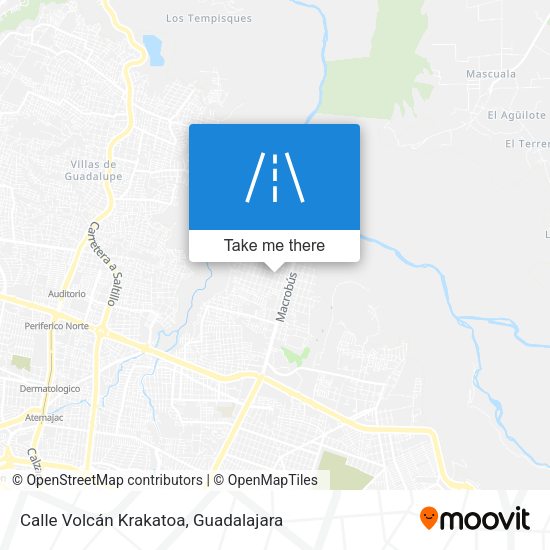 Calle Volcán Krakatoa map