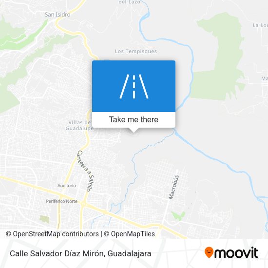 Calle Salvador Díaz Mirón map
