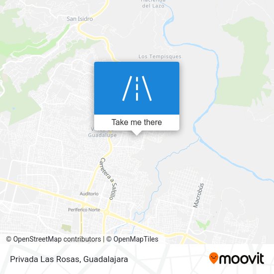 Privada Las Rosas map