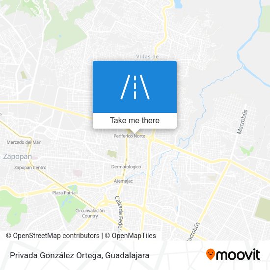 Mapa de Privada González Ortega