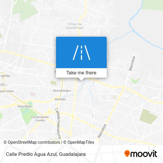 Calle Predio Agua Azul map