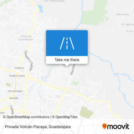 Privada Volcán Pacaya map