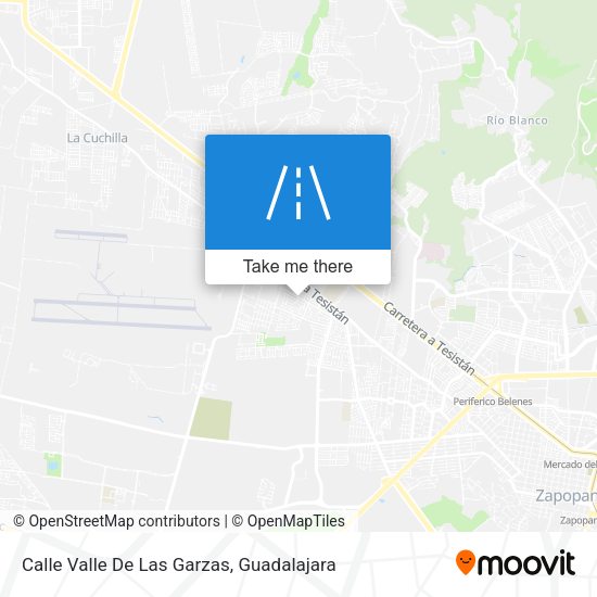 Mapa de Calle Valle De Las Garzas