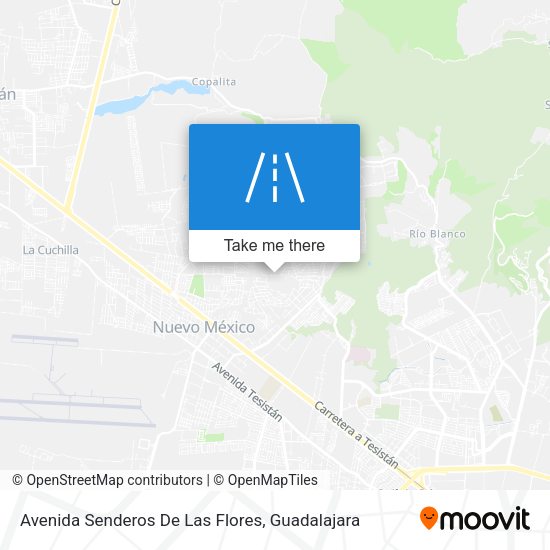 Mapa de Avenida Senderos De Las Flores