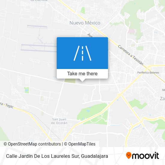 Calle Jardín De Los Laureles Sur map