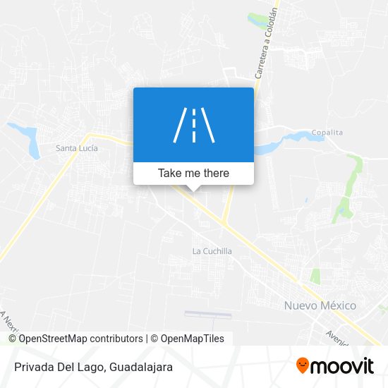 Mapa de Privada Del Lago