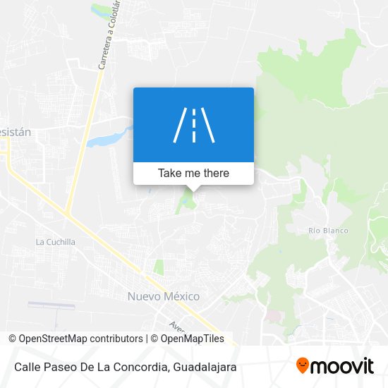 Mapa de Calle Paseo De La Concordia
