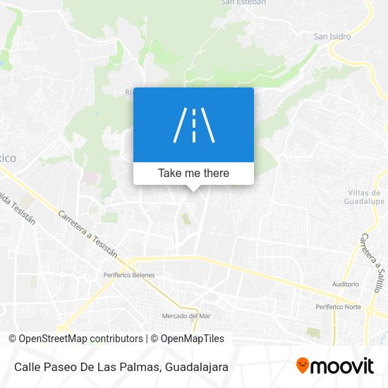 Mapa de Calle Paseo De Las Palmas