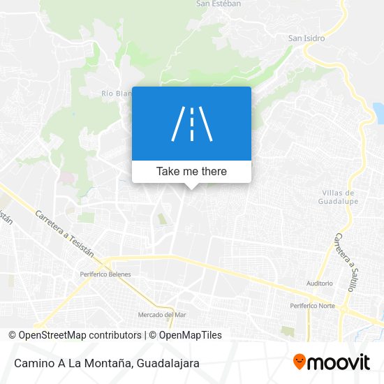 Camino A La Montaña map