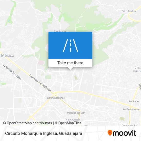 Circuito Monarquía Inglesa map