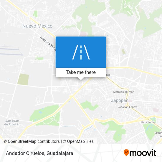 Mapa de Andador Ciruelos