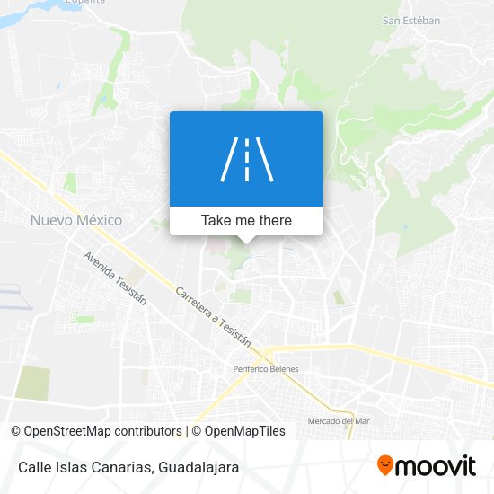 Calle Islas Canarias map