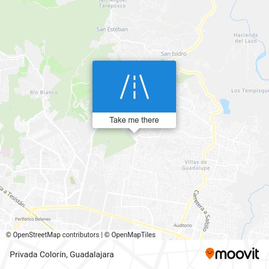 Mapa de Privada Colorín