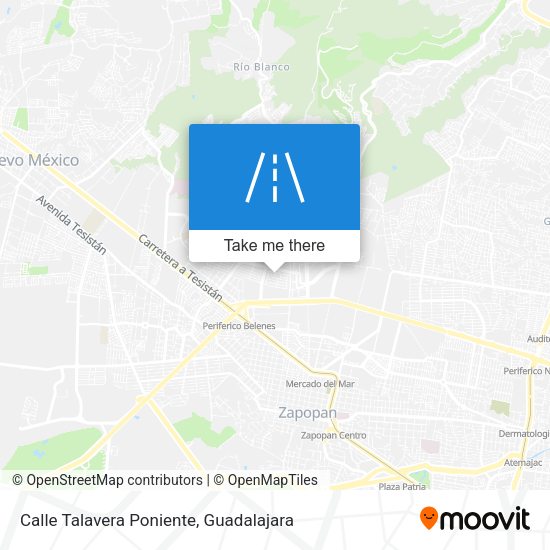 Calle Talavera Poniente map