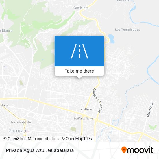 Privada Agua Azul map