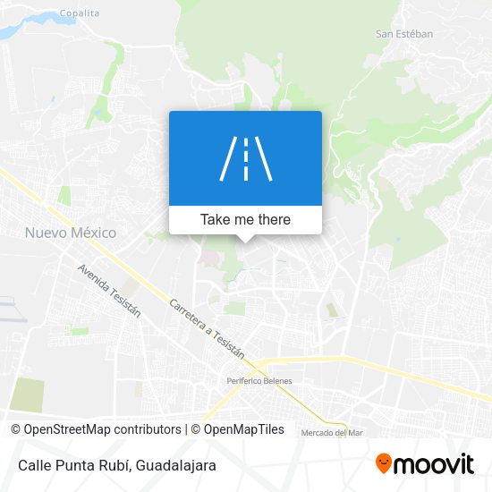 Mapa de Calle Punta Rubí