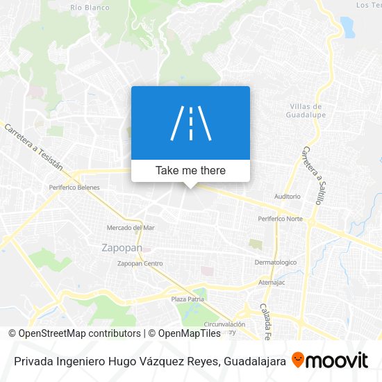 Mapa de Privada Ingeniero Hugo Vázquez Reyes