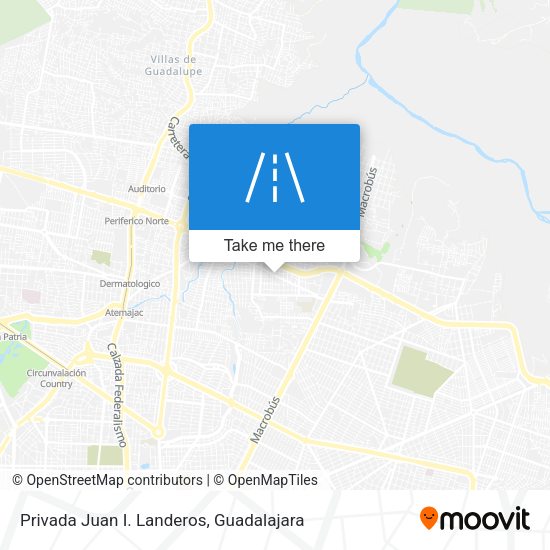 Mapa de Privada Juan I. Landeros