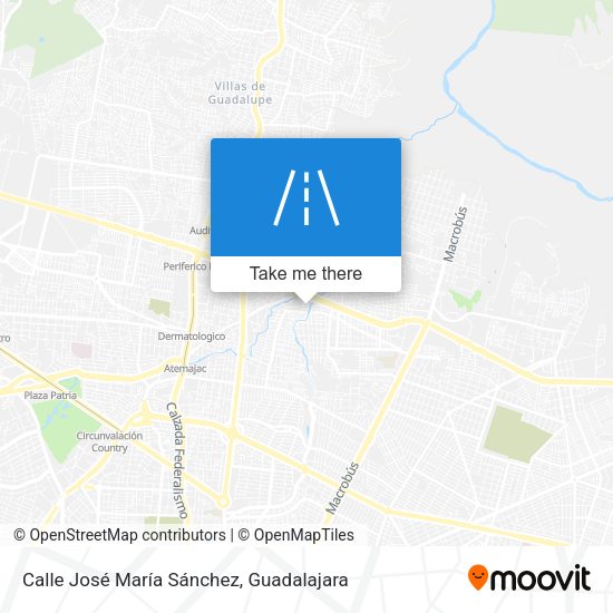 Mapa de Calle José María Sánchez