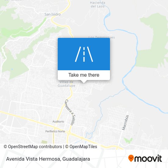 Avenida Vista Hermosa map