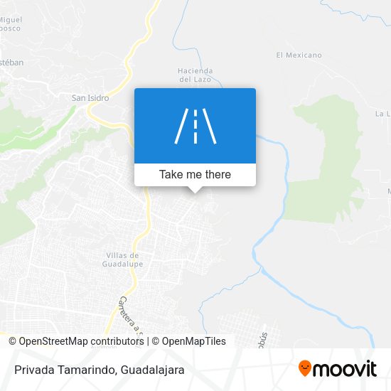 Privada Tamarindo map