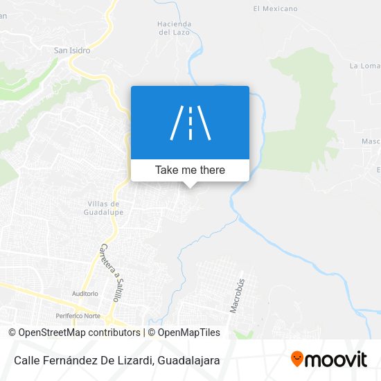 Calle Fernández De Lizardi map