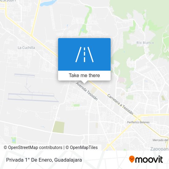 Privada 1° De Enero map