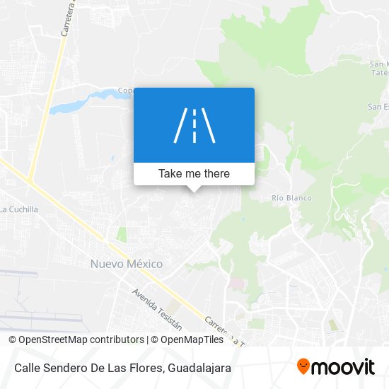 Calle Sendero De Las Flores map