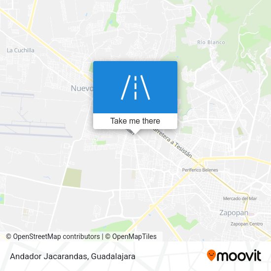 Andador Jacarandas map