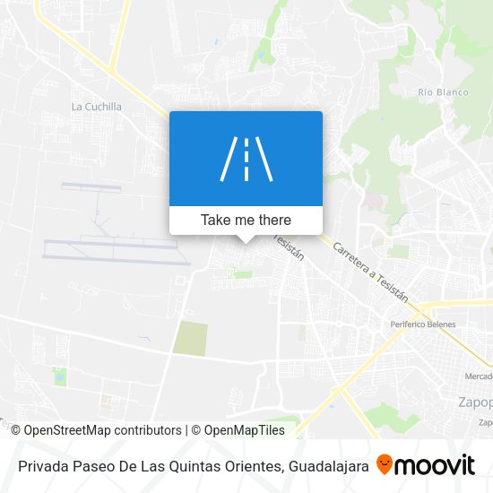 Privada Paseo De Las Quintas Orientes map