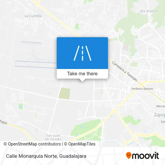 Calle Monarquía Norte map