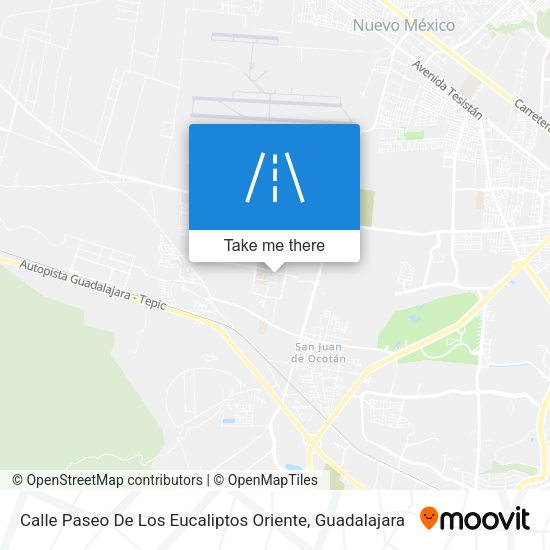 Mapa de Calle Paseo De Los Eucaliptos Oriente