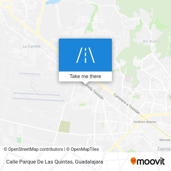 Mapa de Calle Parque De Las Quintas