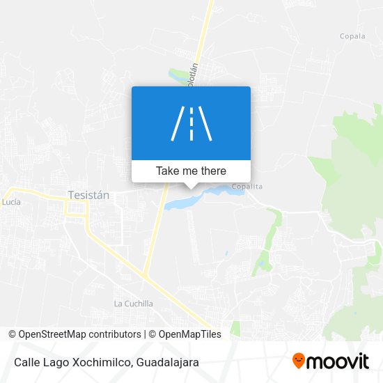 Calle Lago Xochimilco map
