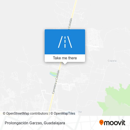 Prolongación Garzas map