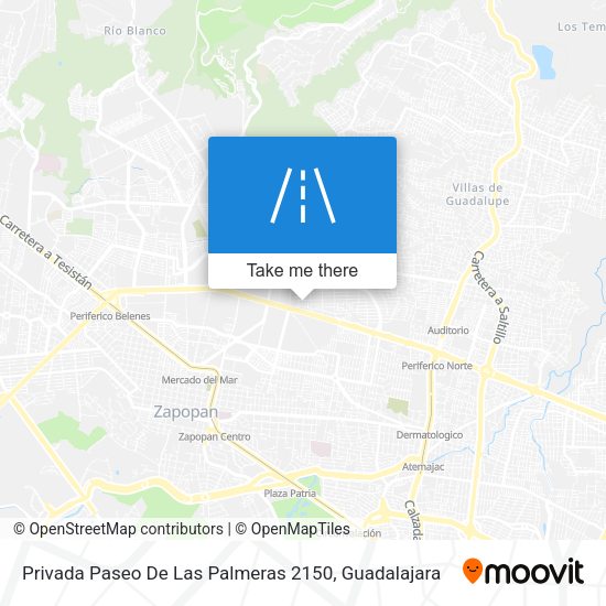 Privada Paseo De Las Palmeras 2150 map