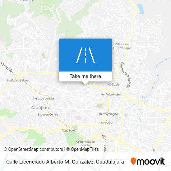 Calle Licenciado Alberto M. González map