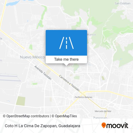 Coto H La Cima De Zapopan map