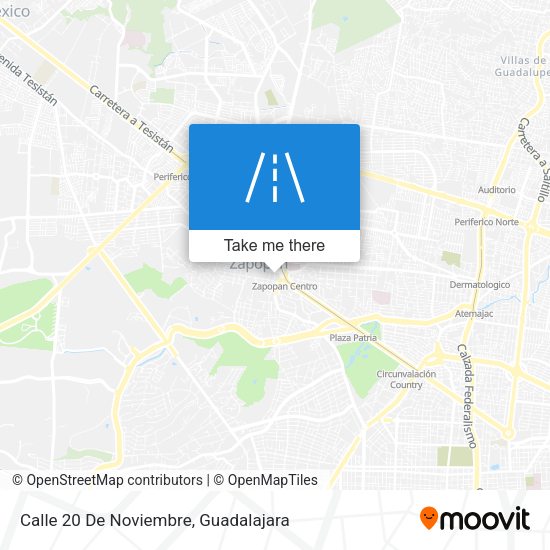 Mapa de Calle 20 De Noviembre