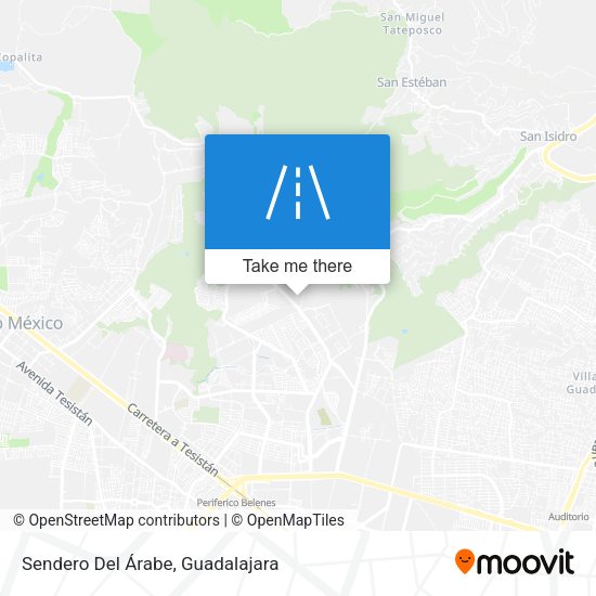Mapa de Sendero Del Árabe