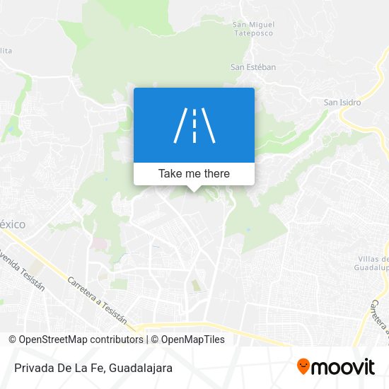Mapa de Privada De La Fe