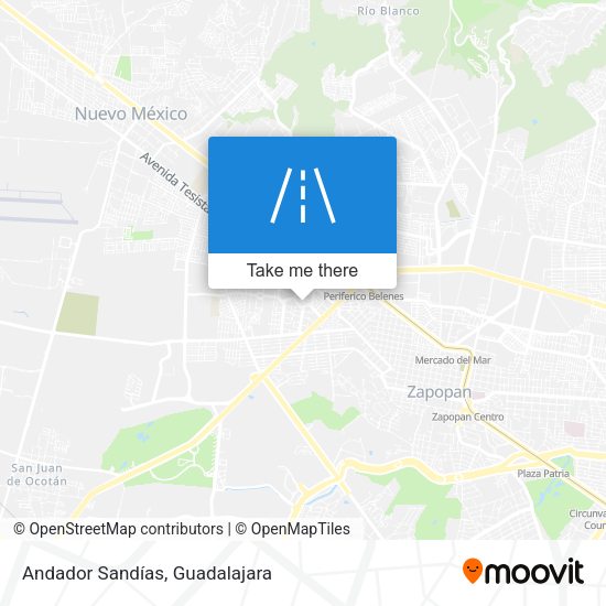 Mapa de Andador Sandías