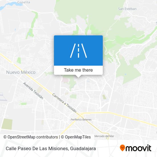 Mapa de Calle Paseo De Las Misiones