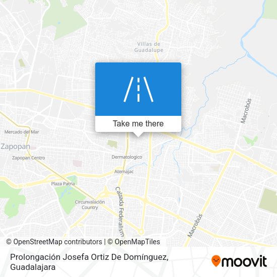 Mapa de Prolongación Josefa Ortiz De Domínguez