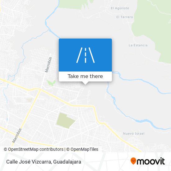 Calle José Vizcarra map