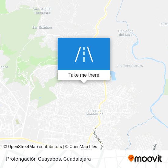 Prolongación Guayabos map