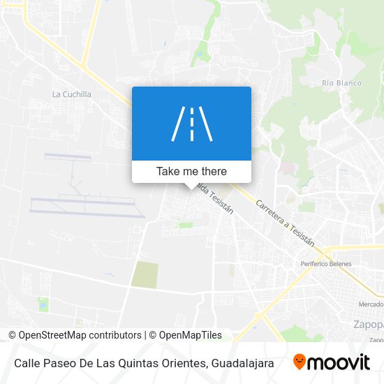 Calle Paseo De Las Quintas Orientes map