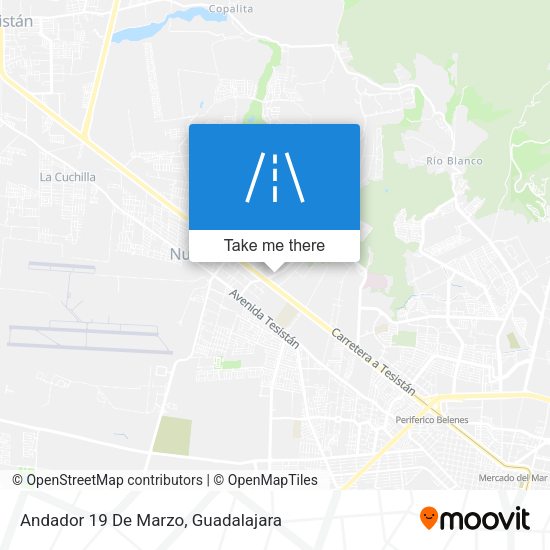 Andador 19 De Marzo map